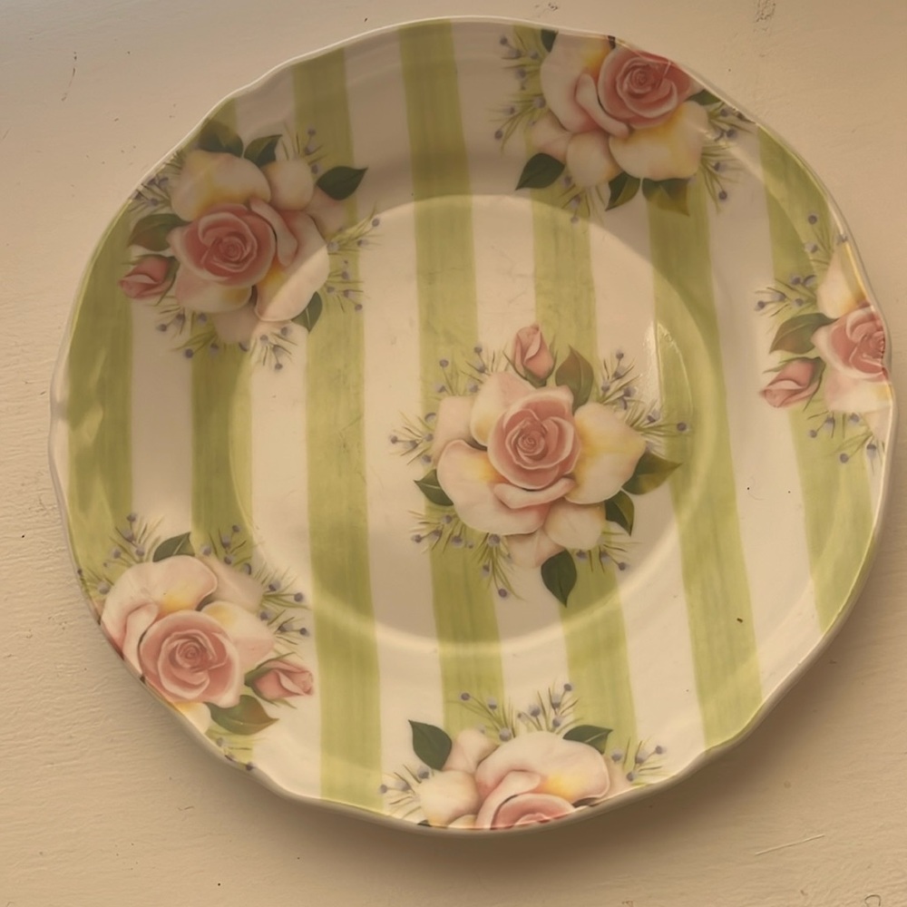 Mackenzie Childs Wildflowers Dessert Plate
